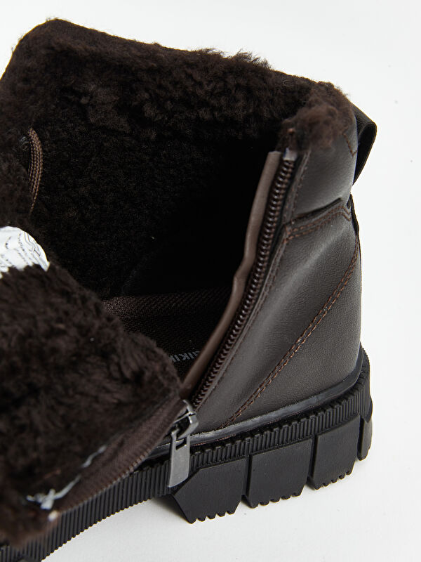 Bağcıklı Deri Görünümlü Erkek Bot - Görsel 7