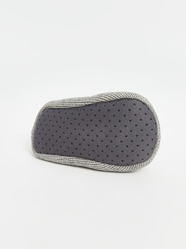 Nakışlı Erkek Bebek Çoraplı Ev Ayakkabısı - Görsel 6