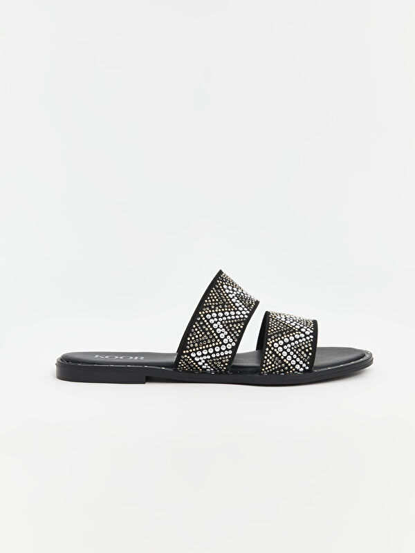 Çift Bantlı Kadın Terlik - Görsel 3