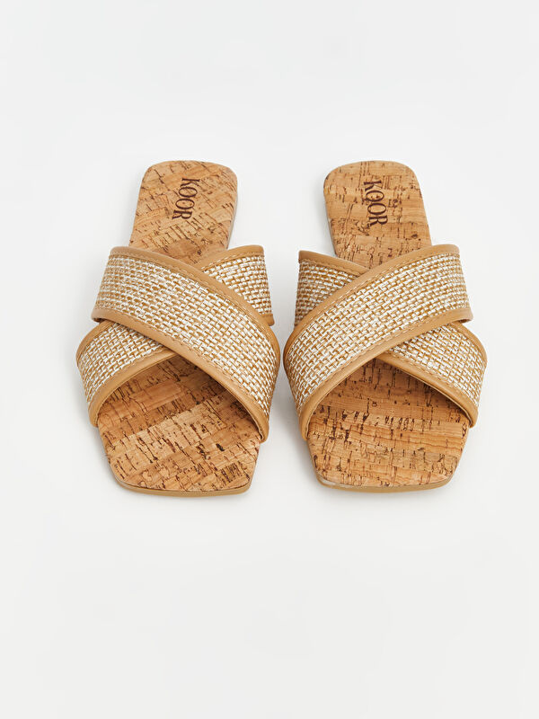 Çapraz Bantlı Kadın Sandalet - Görsel 4