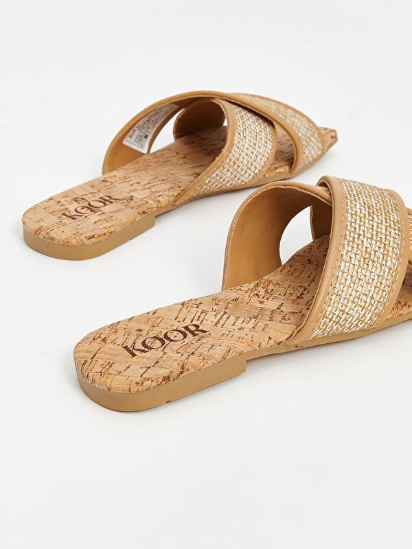 Çapraz Bantlı Kadın Sandalet - Görsel 5