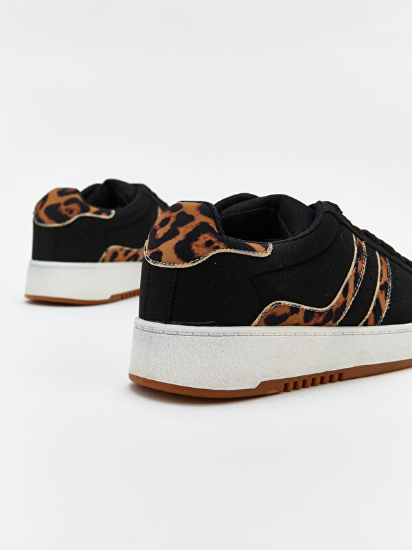 Leopar Desenli Kadın Spor Ayakkabı - Görsel 6