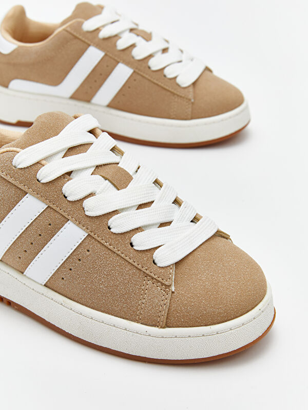 Leopar Desenli Kadın Spor Ayakkabı - Görsel 4