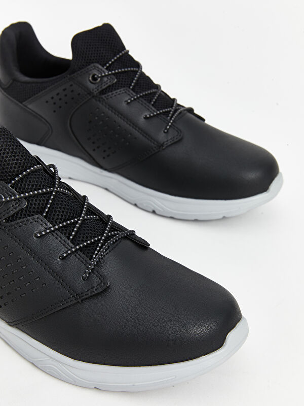 Deri Görünümlü Erkek Spor Ayakkabı - Görsel 4