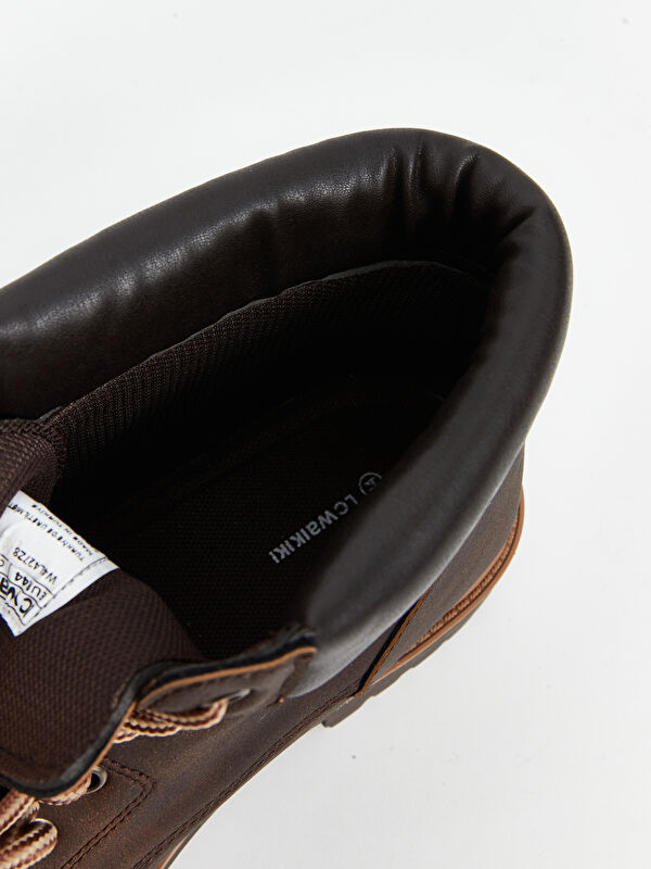 Bağcıklı Deri Görünümlü Erkek Bot - Görsel 7