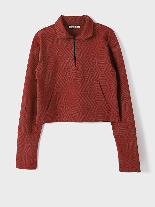 LCW Vision Polo Yaka Kadın Sweatshirt