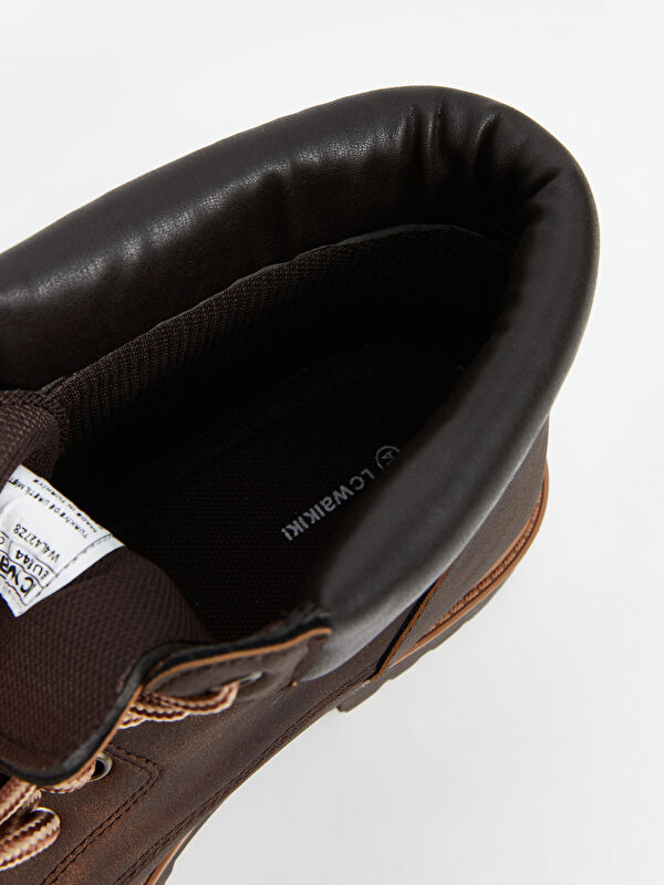 Bağcıklı Deri Görünümlü Erkek Bot - Görsel 7