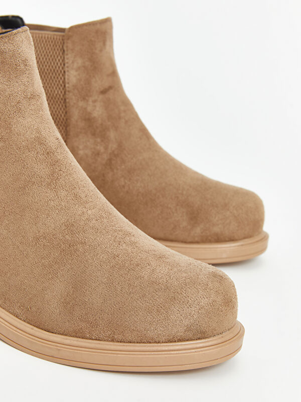 Deri Görünümlü Kadın Yağmur Botu - Görsel 4