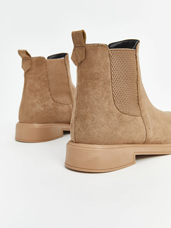 Deri Görünümlü Kadın Yağmur Botu - Görsel 6