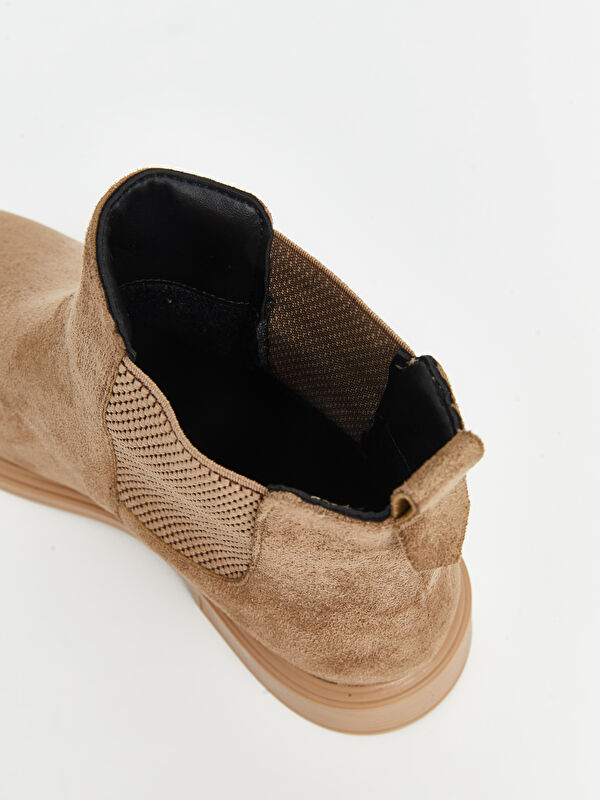 Deri Görünümlü Kadın Yağmur Botu - Görsel 7