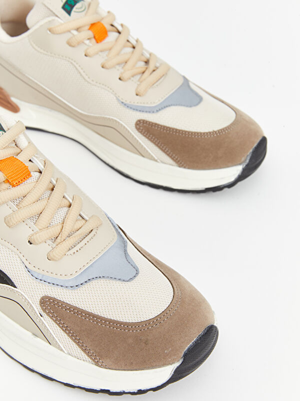 Renk Bloklu Bağcıklı Erkek Spor Ayakkabı - Görsel 4