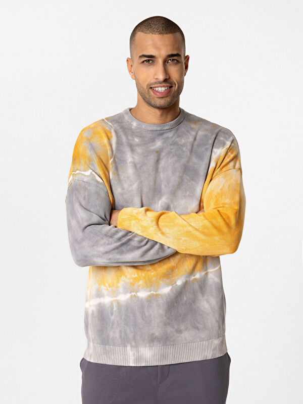 XSIDE Crew Neck Long Sleeve Men's Tricot Sweater -W4LL71Z8