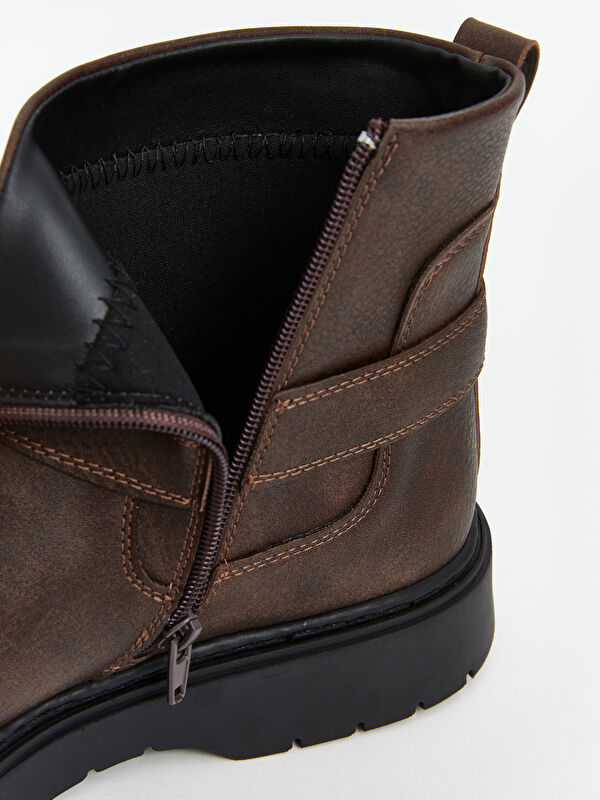 Deri Görünümlü Erkek Biker Bot - Görsel 7