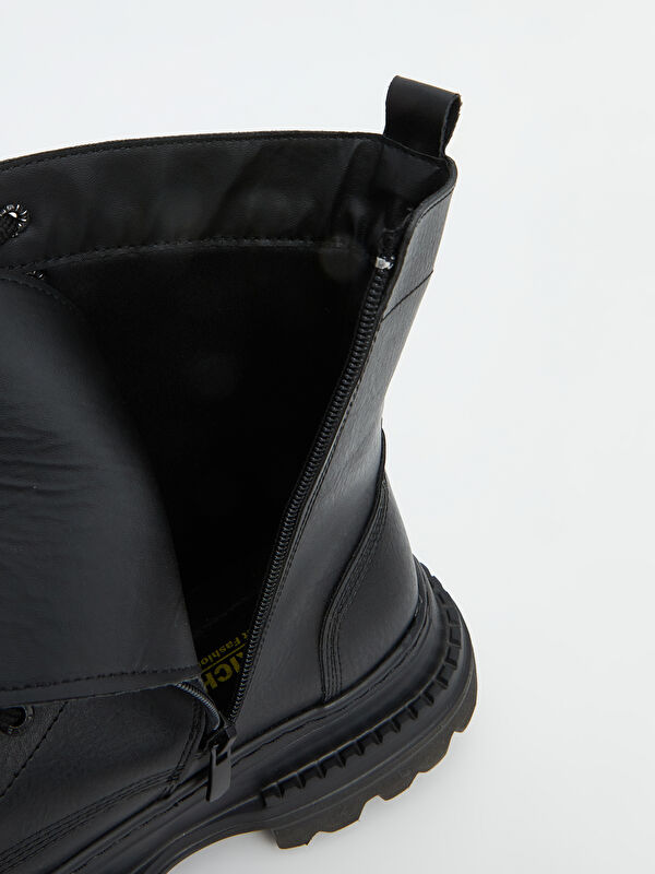 Bağcıklı Deri Görünümlü Erkek Bot - Görsel 8