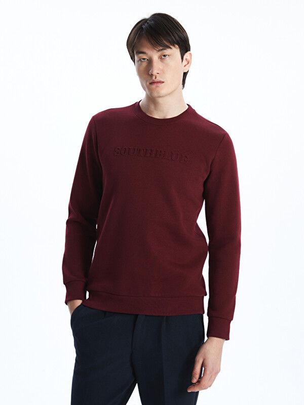 SOUTHBLUE Bisiklet Yaka Uzun Kollu Baskılı Erkek Sweatshirt