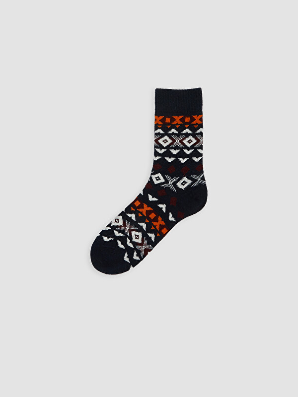 LCW ACCESSORIES Geometrik Desenli Erkek Soket Çorap