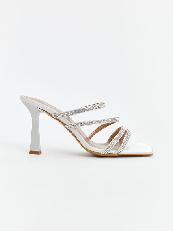 Kare Burun Kadın Topuklu Ayakkabı - Görsel 7