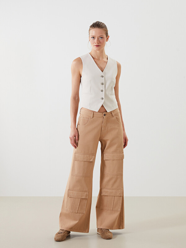 LCWAIKIKI Classic Pantalon Cargo Régulier pour Femmes