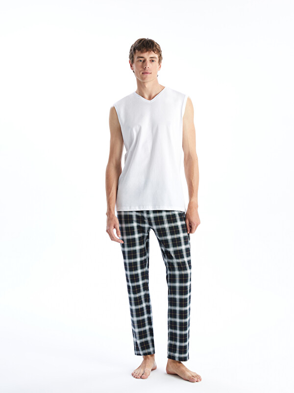 LC WAIKIKI Standart Kalıp Ekose Erkek Pijama Alt