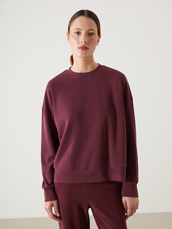 LCW Vision Oversize Modal Karışımlı Kadın Sweatshirt
