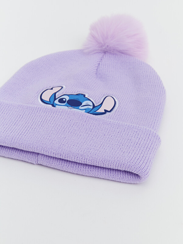 LCW ACCESSORIES Stitch Nakışlı Kız Çocuk Bere 