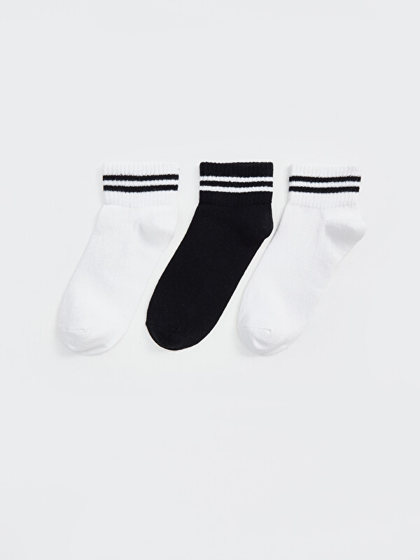 LCW DREAM Striped Women's Trainer Socks 3-pack