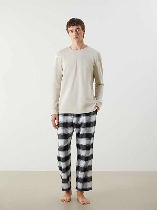 LC WAIKIKI Standart Kalıp Ekose Erkek Pijama Alt