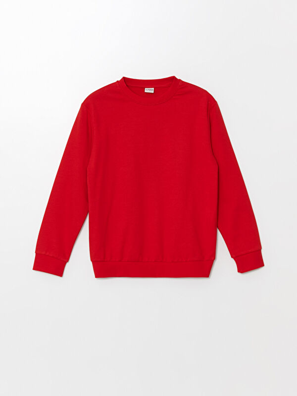 LCW Kids Bisiklet Yaka Erkek Çocuk Sweatshirt