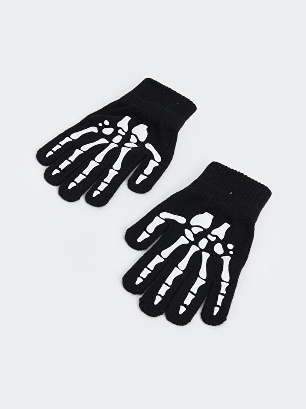 LCW ACCESSORIES Baskılı Kız Çocuk Triko Eldiven