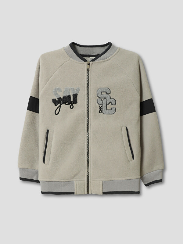 LCW Kids College Collar Boys' Zippered Sweatshirt