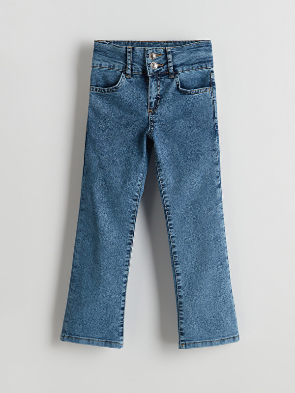 LCW Kids İspanyol Paça Kız Çocuk Jean Pantolon