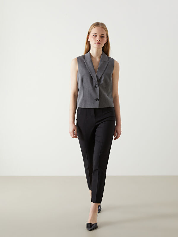 LCW Vision Siyah Dar Fit Kadın Pantolon - S2ET81Z8-CVL | LCW