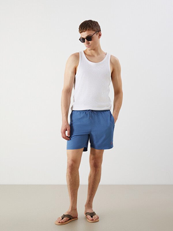 LCW SWIMWEAR Kısa Boy Baskılı Erkek Deniz Şortu