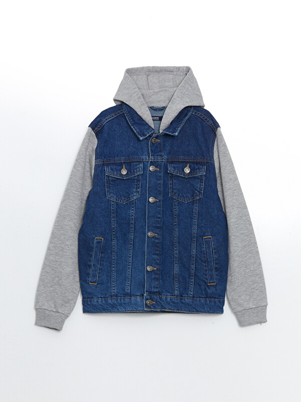LCW Kids Hooded Boys' Denim Jacket