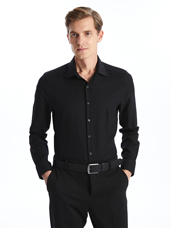 LCW BUSINESS Slim Fit Uzun Kollu Oxford Erkek Gömlek