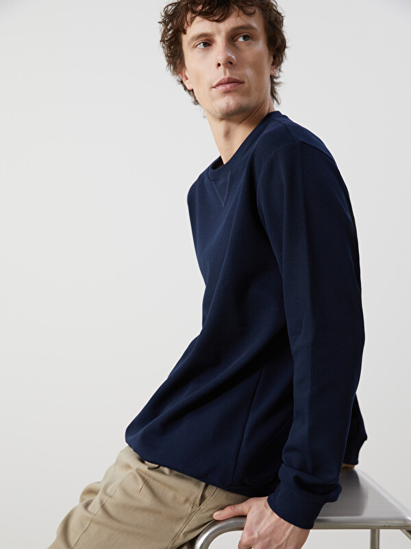 LCWAIKIKI Classic Crew Neck Long Sleeve Men's Sweatshirt