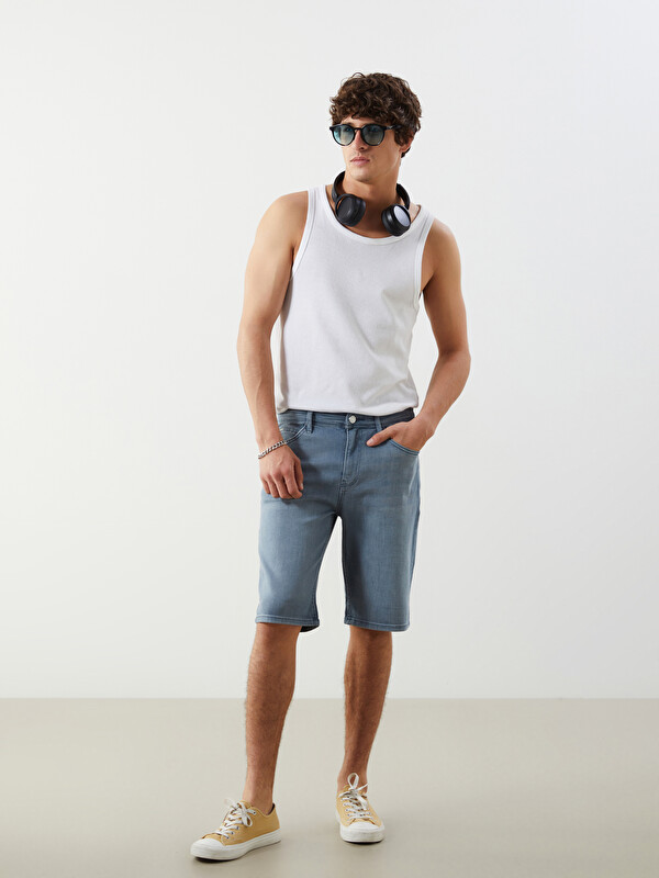 LCW Jeans Slim Fit Erkek Jean Şort