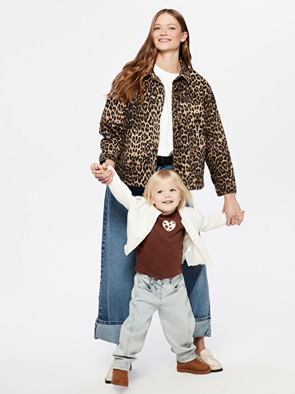 LCW Kids Beli Lastikli Kız Çocuk Jean Pantolon