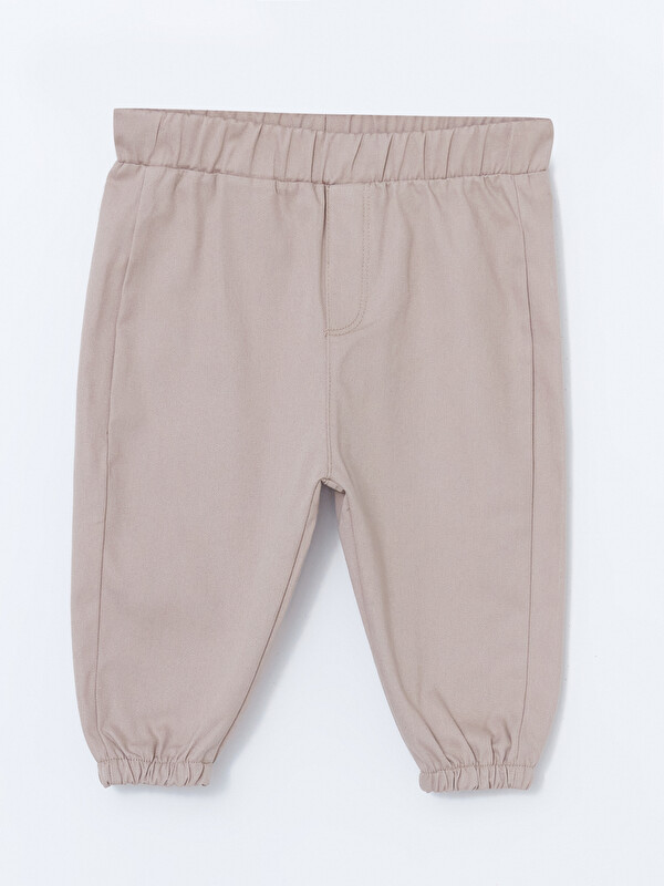 LCW baby Beli Lastikli Gabardin Erkek Bebek Pantolon