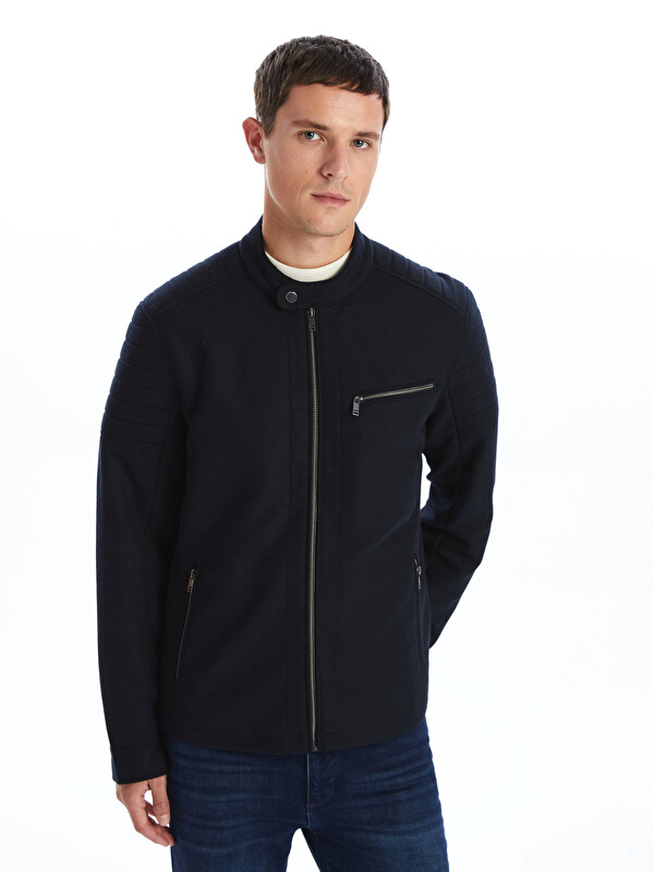 LCW Vision Slim Fit Biker Collar Men's Jacket