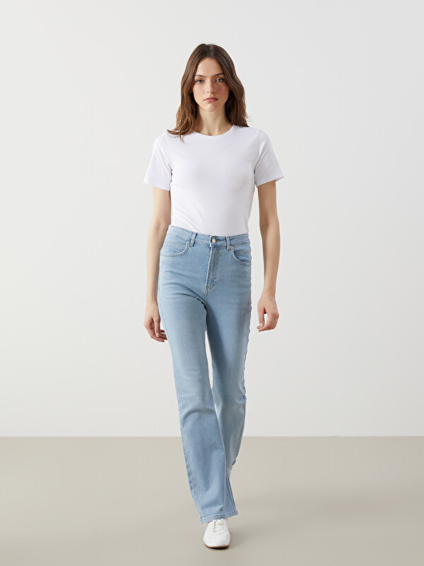 LCW Jeans Mars Flare Kadın Jean Pantolon