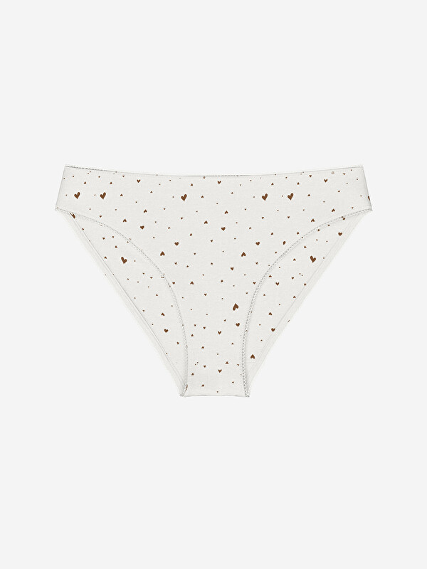 LCW DREAM Kalp Baskılı Bikini Külot
