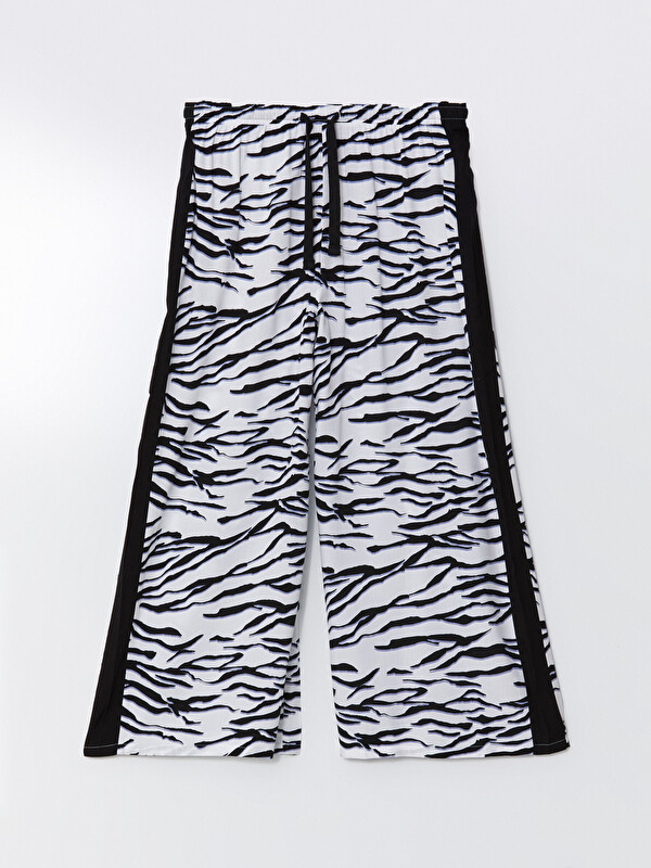LCW DREAM Zebra Desenli Kadın Kapri Pijama Altı