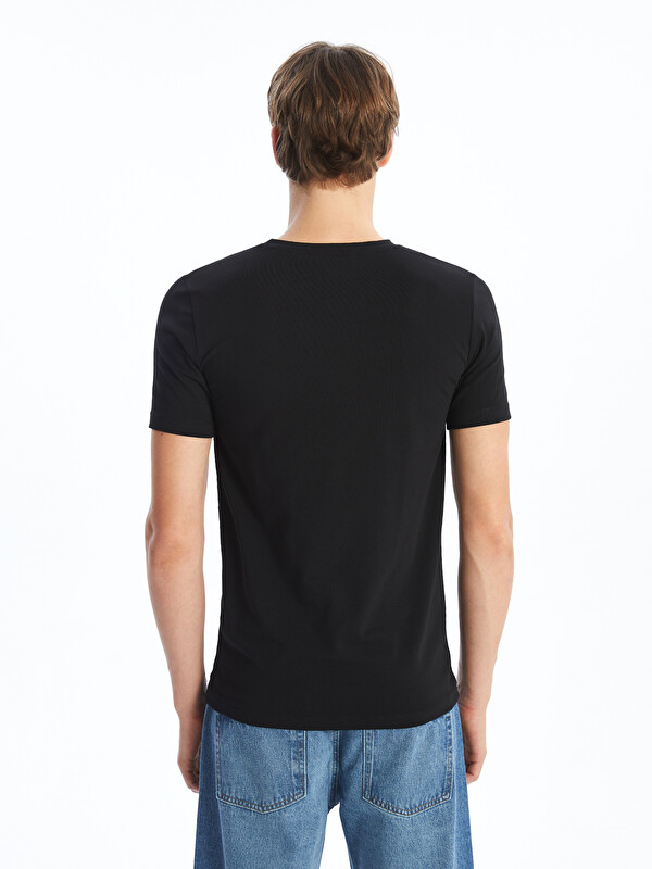 XSIDE Crew Neck Jersey Men's T-Shirt - S52769Z8-CVL | LC Waikiki