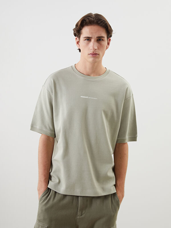 XSIDE Bisiklet Yaka Kısa Kollu Erkek Sweatshirt