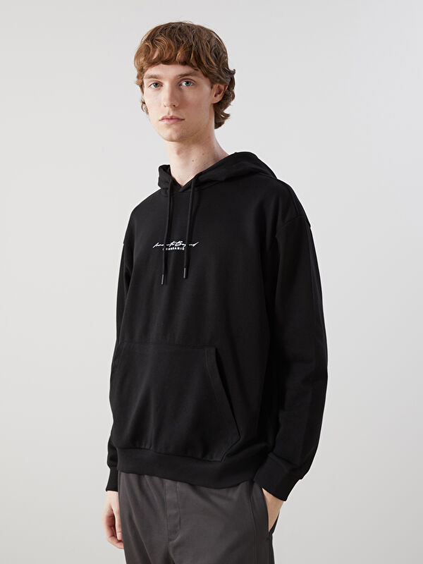 XSIDE Uzun Kollu Baskılı Erkek Hoodie