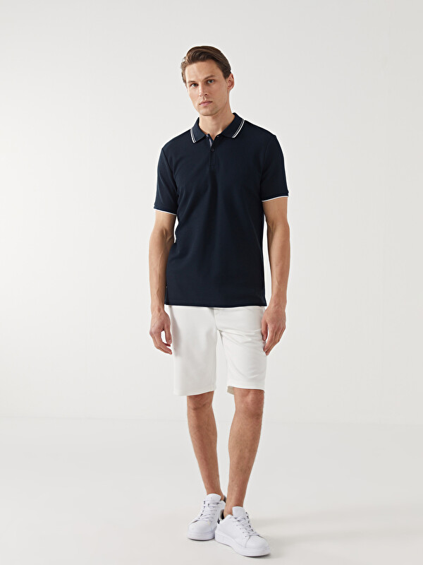 LCW Vision Polo Neck Men's Textured T-Shirt - S53482Z8-RFH - LC