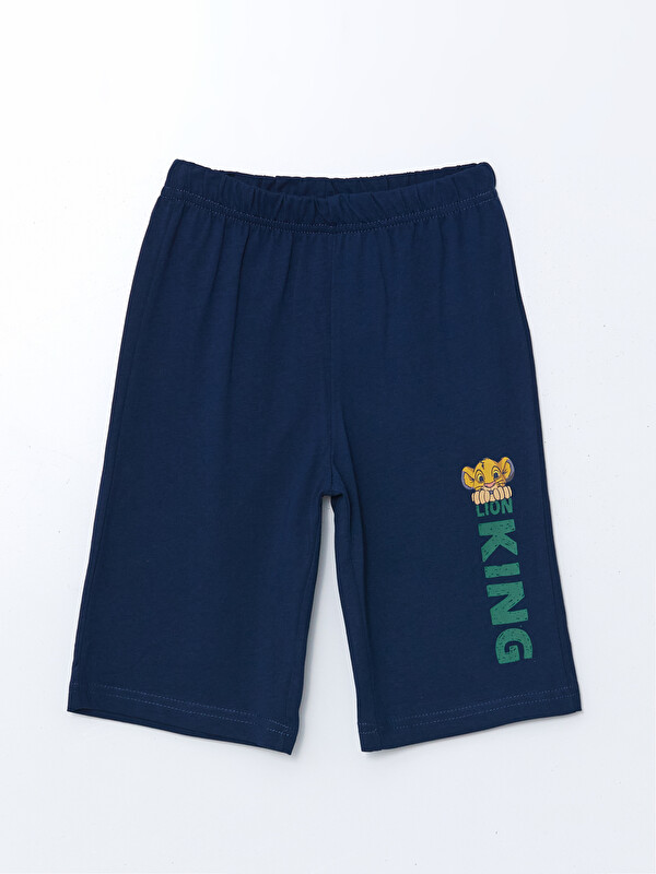 LCW Kids Aslan Kral Baskılı Erkek Çocuk Şort Pijama Altı