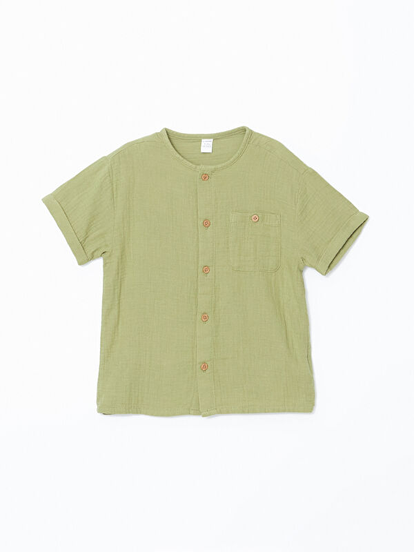 LCW Kids Hakim Yaka Basic Erkek Çocuk Gömlek