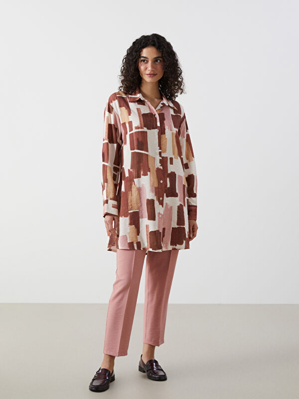 LCW Modest Pantalon Taille Élastiquée Coupe Carotte pour Femmes